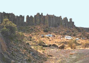 Columnar basalt of the Columbia River Basalt Group