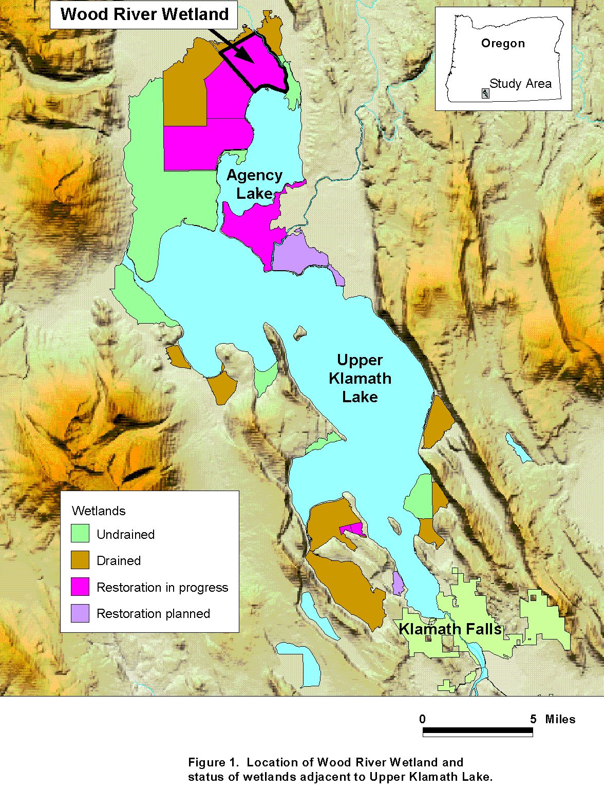 Map of upper Klamath Basin